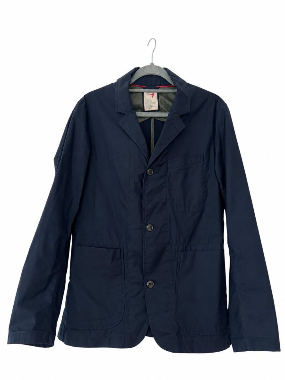 Relwen Flyweight Flex Blazer Navy Stretch Cotton Travel Jacket Size S